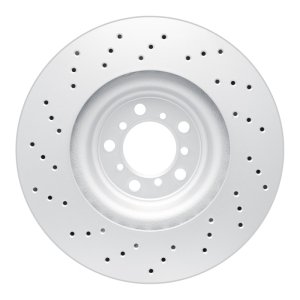 BMW M2 Brake Rotor (1) - Right Front - R1 Concepts - GeoSPEC Coated Rotor - Drilled - `15-`20